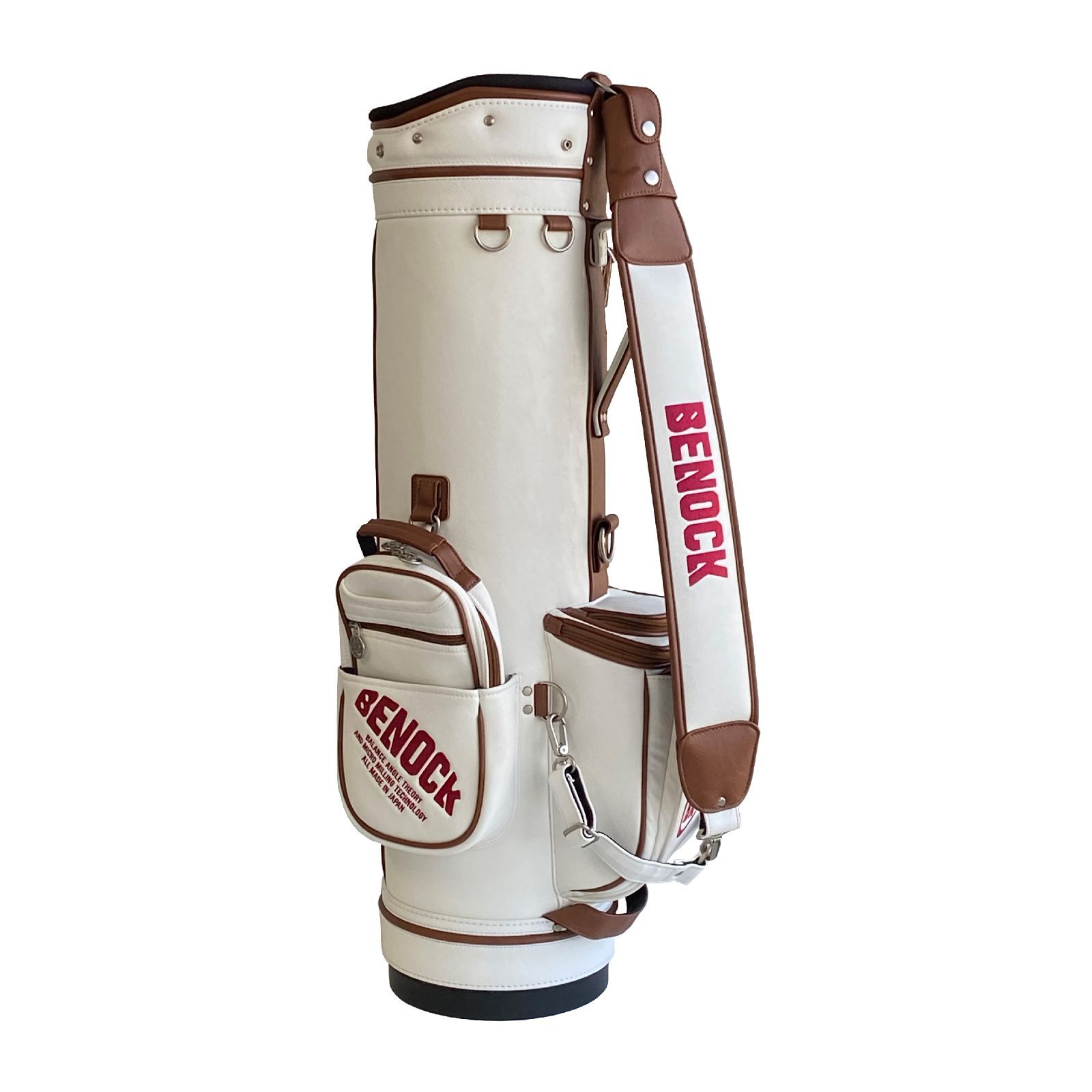 限定モデル ！高価　BENOCK ベノック ゴルフバッグ 9型 ホワイト 限定モデル ！高価 BENOCK ベノック ゴルフバッグ 9型 ホワイト