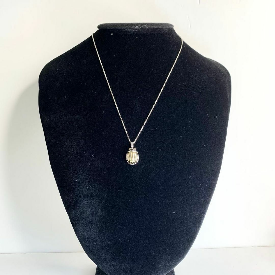 オールドティファニー 極希少 スカラベ ネックレス 750 コンビ v162e