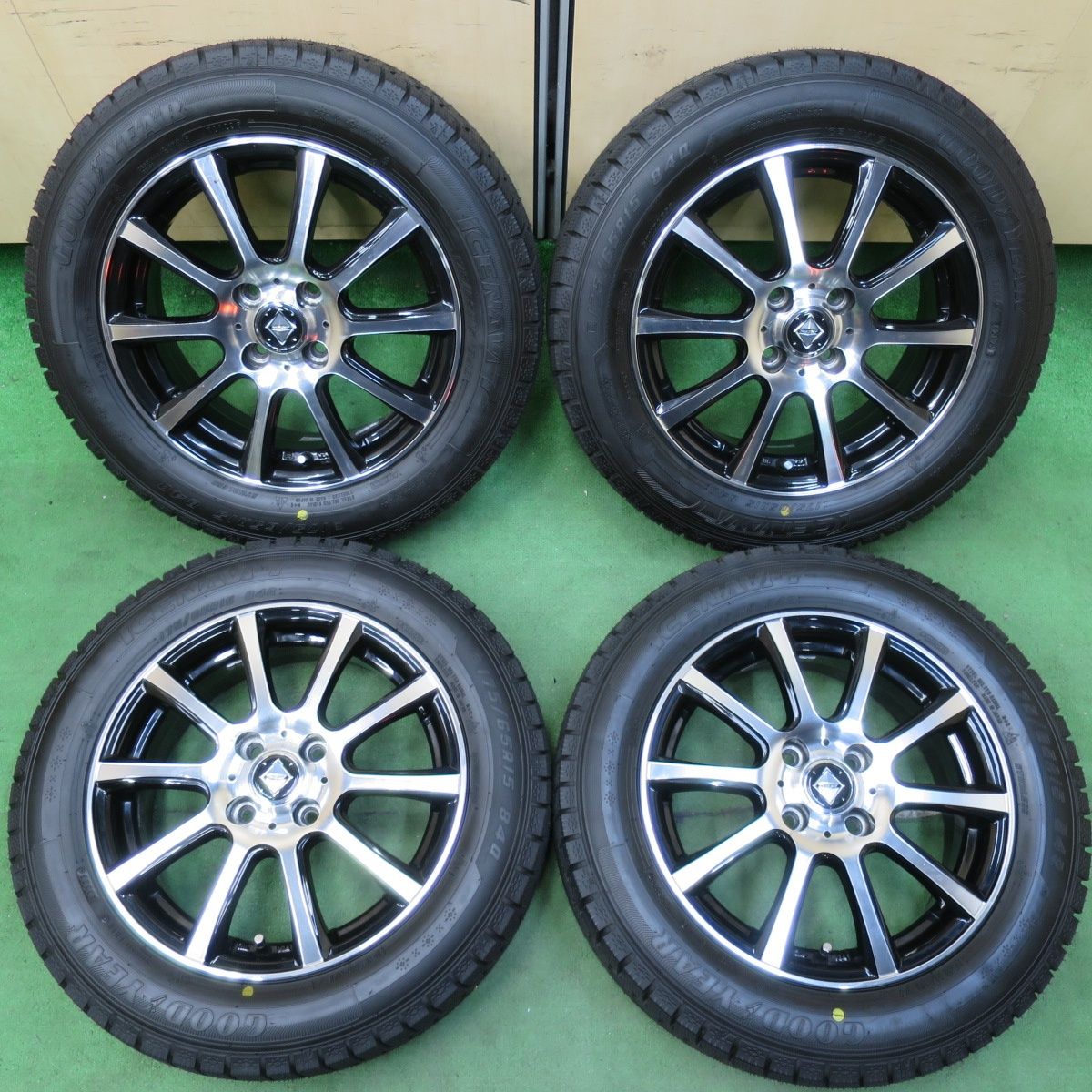 送料無料] タイヤほぼ未使用！23年！キレイ☆スタッドレス 175/65R15 グッドイヤー アイスナビ7 RiZLEY ライツレー 15インチ  PCD100/4H☆5010705イス - メルカリ