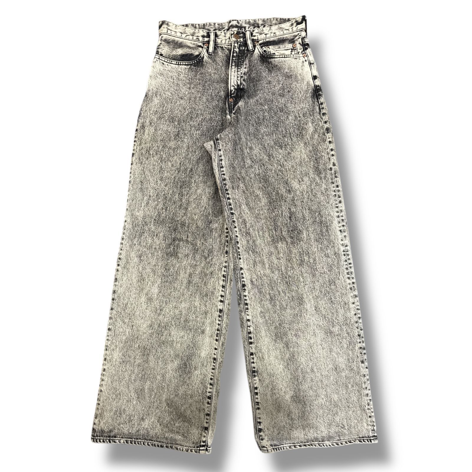参考上代47300円 SUGARHILL 24SS ACID WASHED MODERN DENIM WIDE 