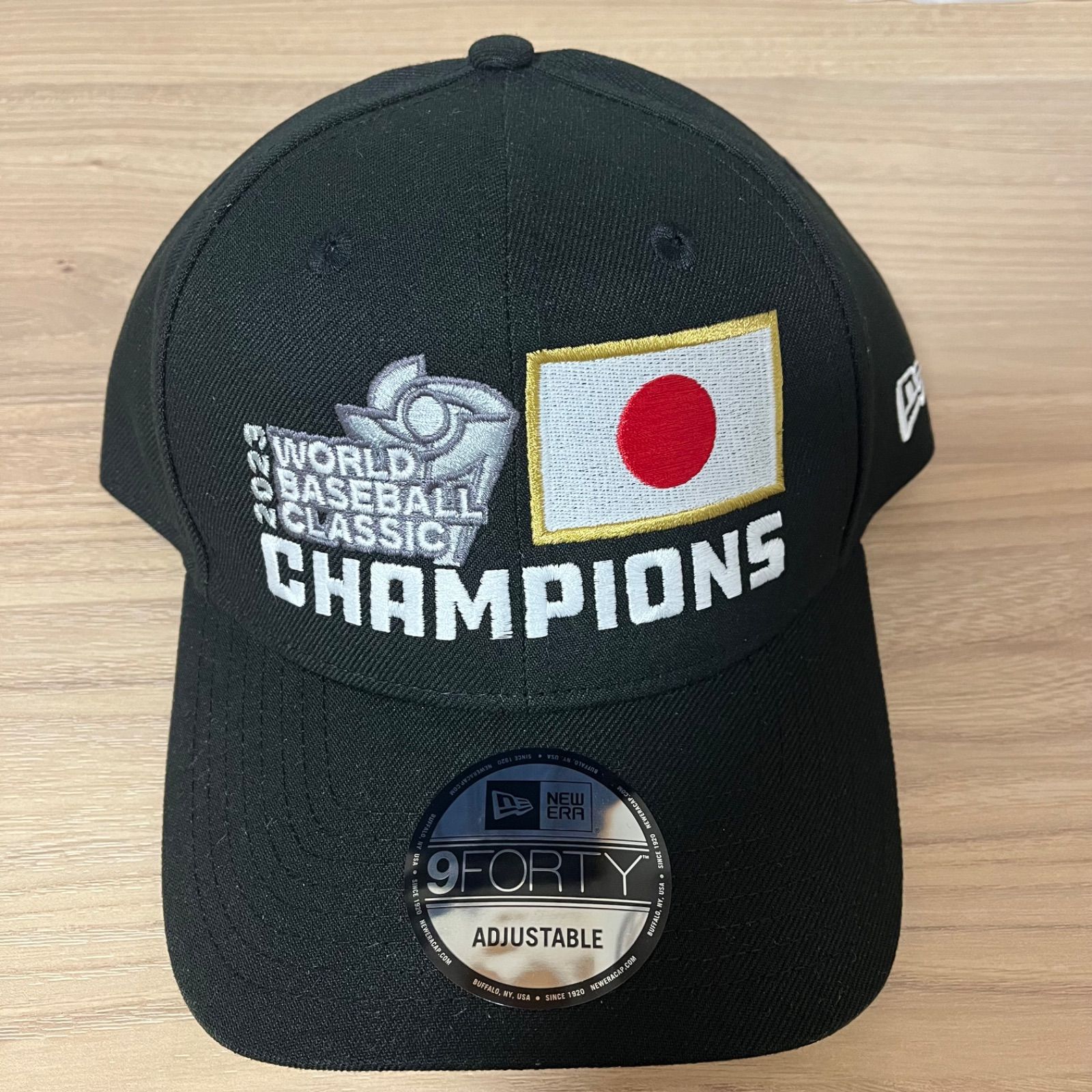 USA購入] WBC 2023チャンピオン キャップ New Era ブラック 9FORTY