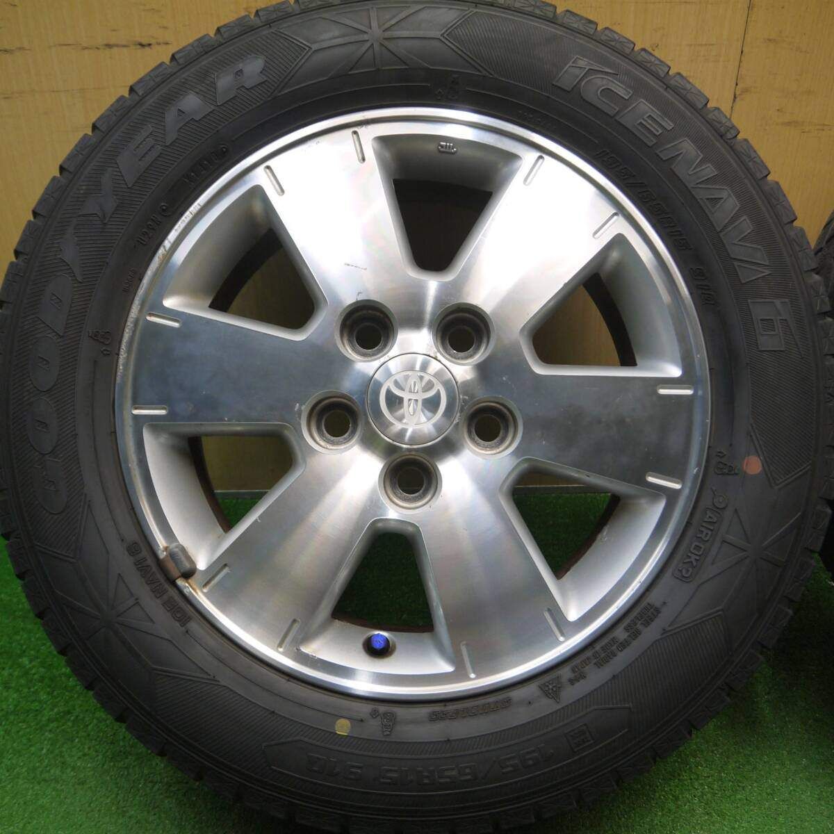4本価格 トヨタ ノア ヴォクシー 純正 195 65R15 スタッドレス グッドイヤー アイスナビ6 15インチ PCD114.3 5H 5011411Hス