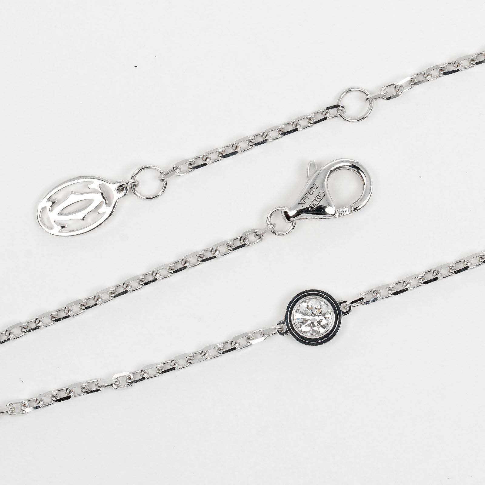 CARTIER】カルティエ ダムール ディアマンレジェ LM K18ホワイト 
