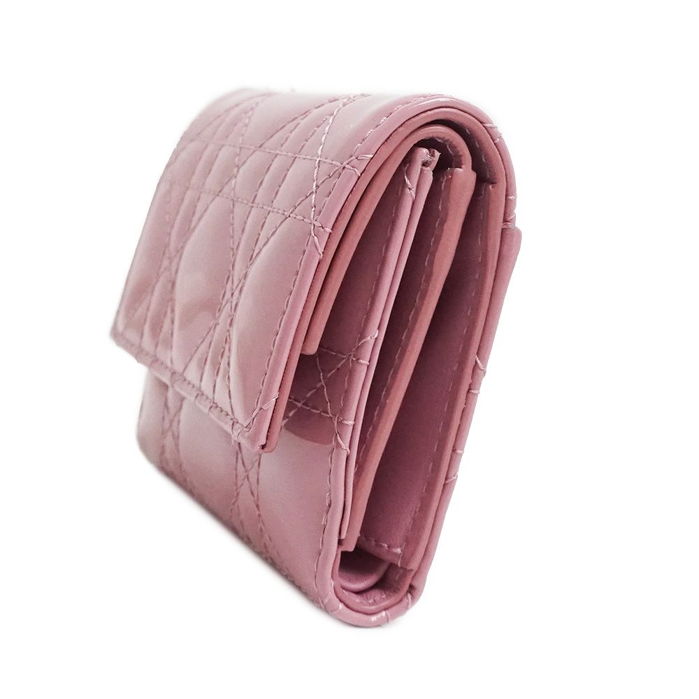 美品✨クリスチャンディオール 折り財布 レディディオール ピンク