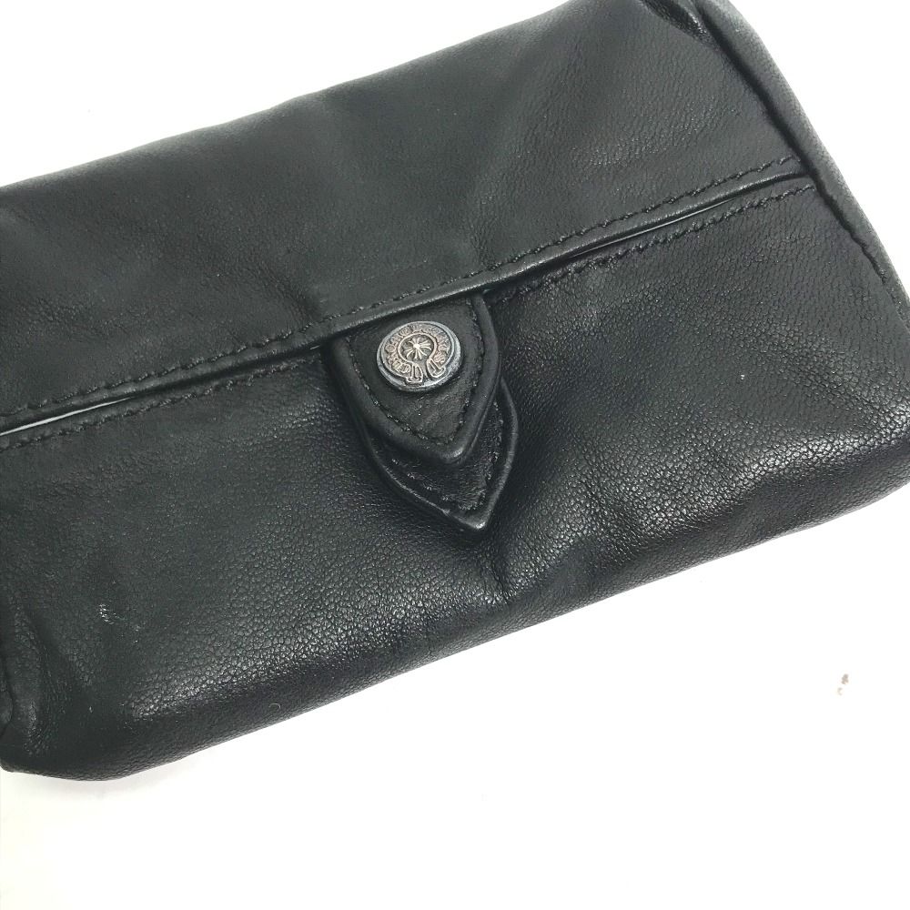 CHROME HEARTS クロムハーツ ポーチ WALLET TIRED TEARS  レザー