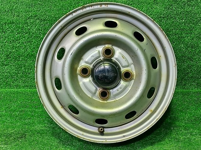 スバル純正 14インチスチールホイール サンバーTV2 マットシルバー塗装