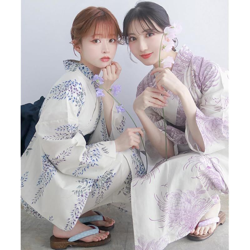 KYOETSU] [キョウエツ] 浴衣セット 変わり織 生成り 二部式 4点