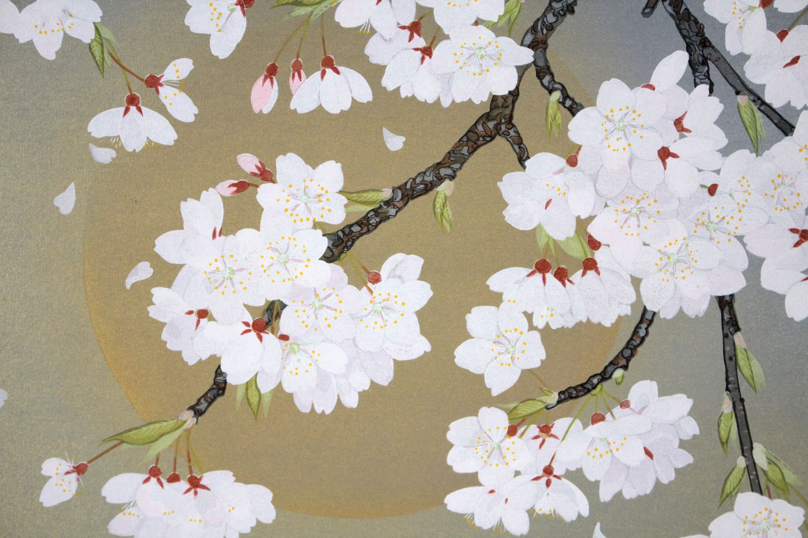 森田りえ子 「朧ろ月」 木版画 絵画 森田りえ子 『朧ろ月』 木版画 - 北海道画廊