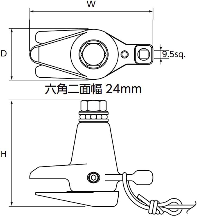 京都機械工具(KTC) タイロットエンドセパレーター AS201 | sport-u.com