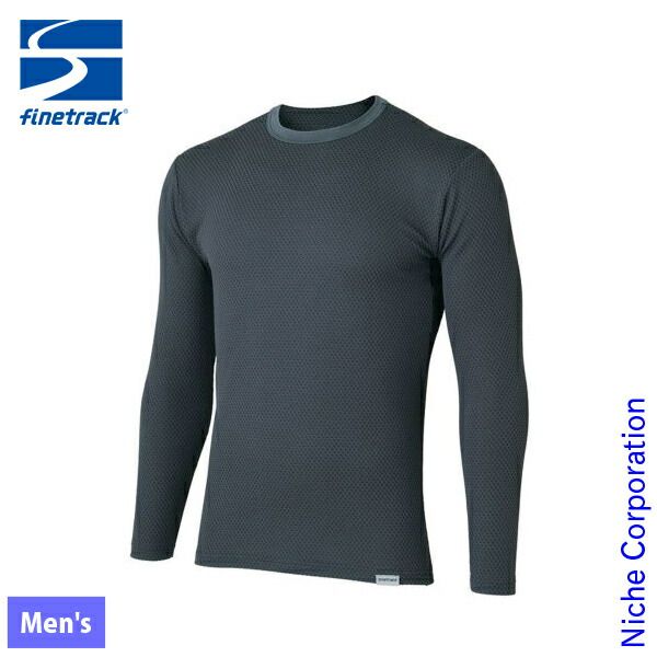 ファイントラック ドラウトサーモロングスリーブ メンズ FMM 1701 CABN カーボン XL
