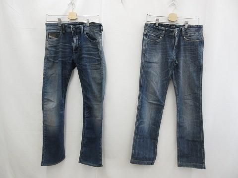 D-G ドルチェ＆ガッバーナ ディーゼル デニムパンツ ジーンズ 2点 W30 W31 ダメージ加工あり メンズ