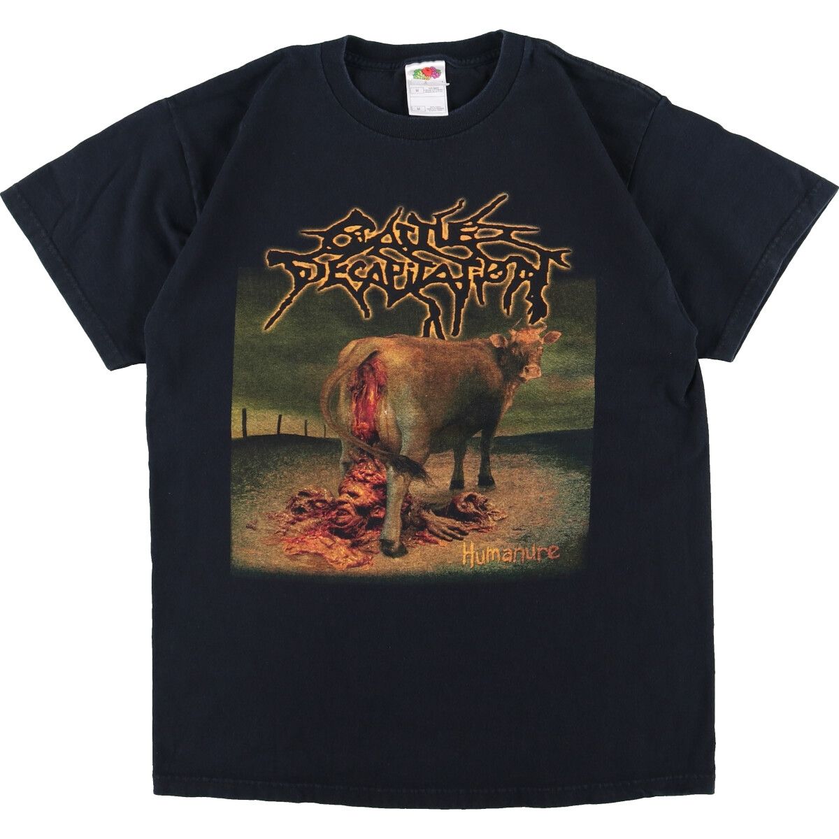 古着 00年代 フルーツオブザルーム FRUIT OF THE LOOM CATTLE DECAPITATION キャトルデカピテイション 両面プリント/eaa359991