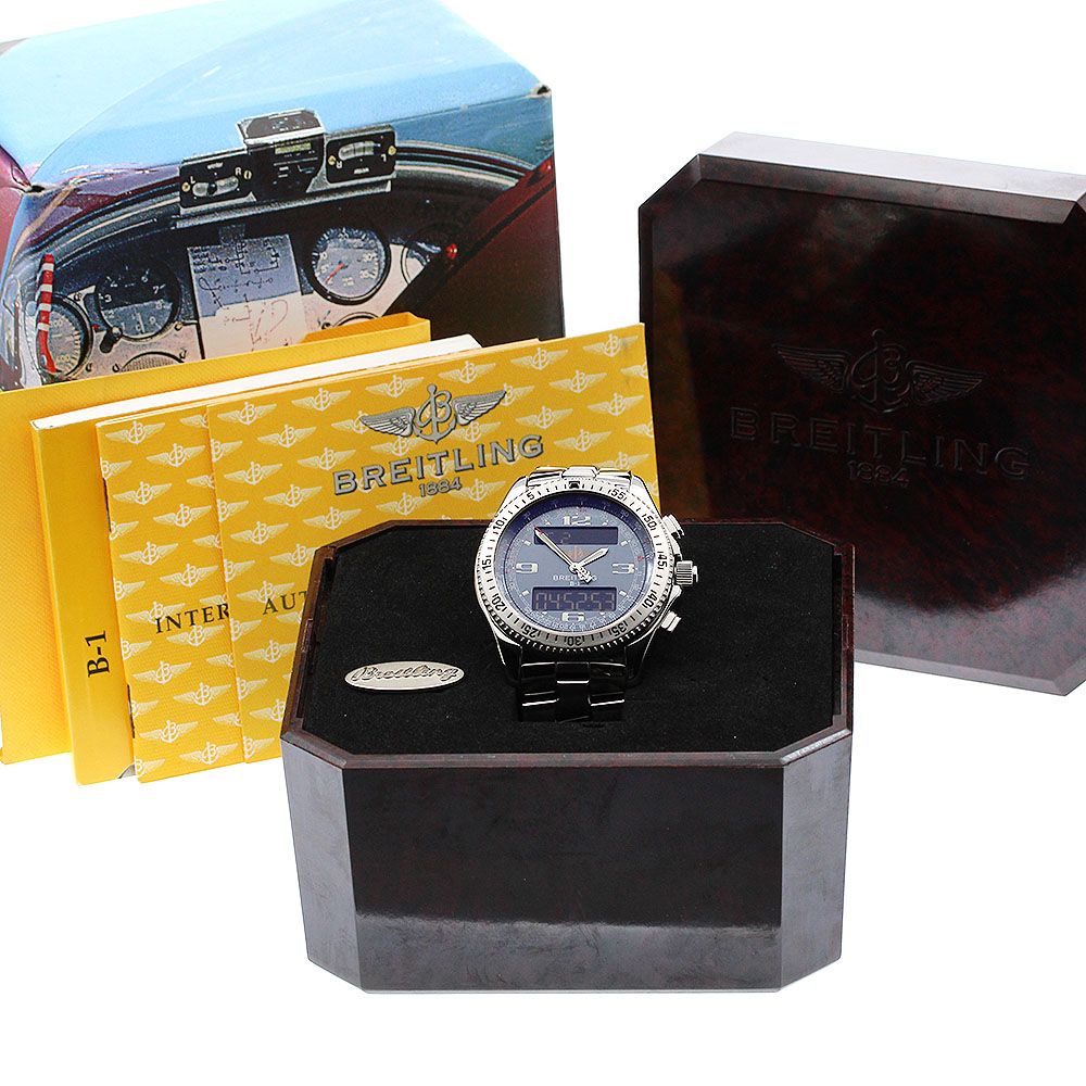 ブライトリング BREITLING A68362 B-1 クォーツ メンズ 箱 保証書付き_905642