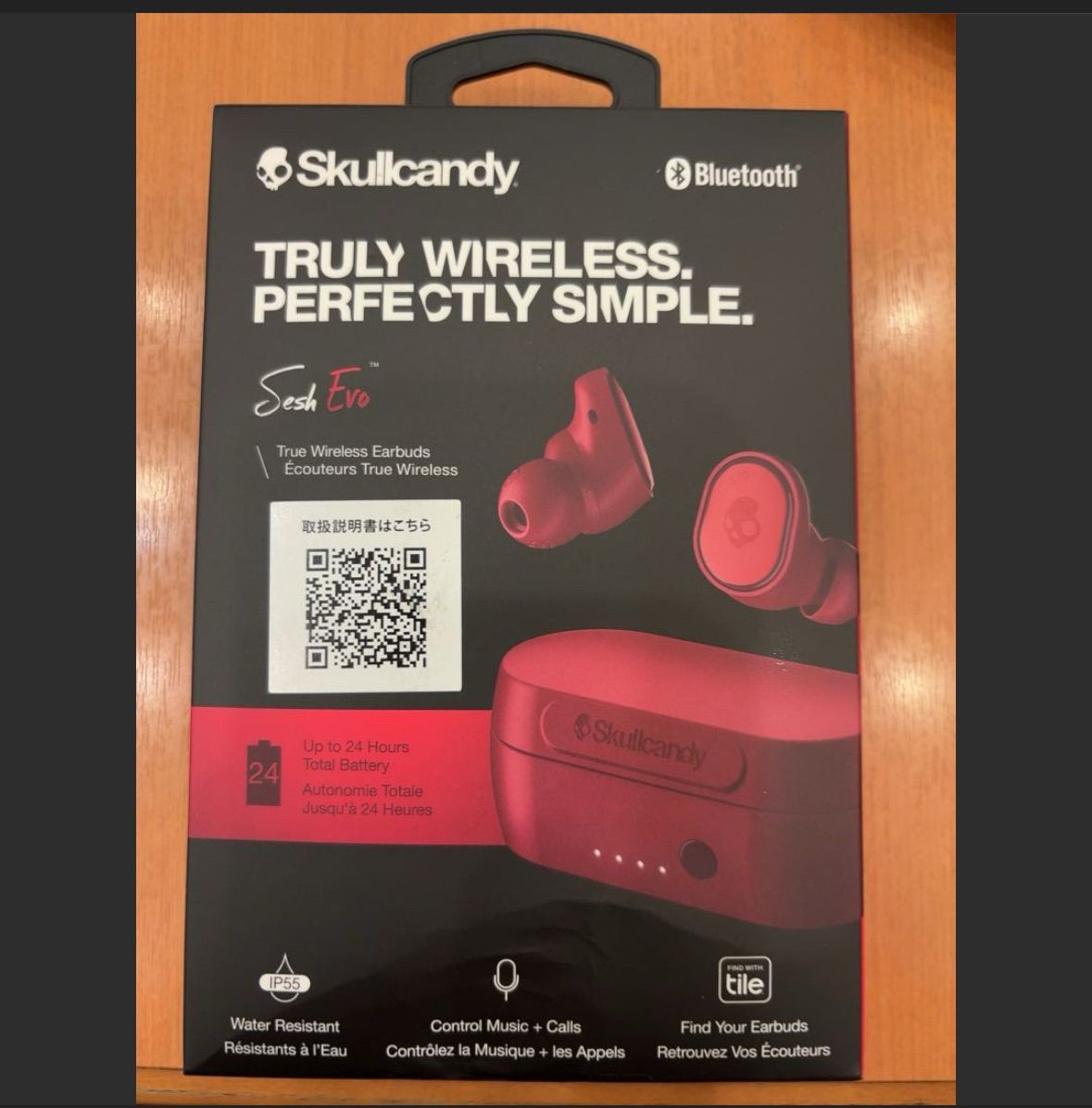 Skullcandy Sesh Evo ワイヤレスイヤフォン レッド