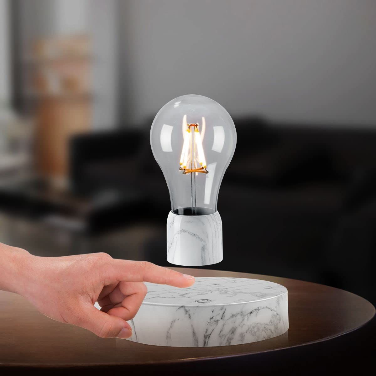 磁気浮上電球 タッチコントロール付きフローティングLED電球ランプ
