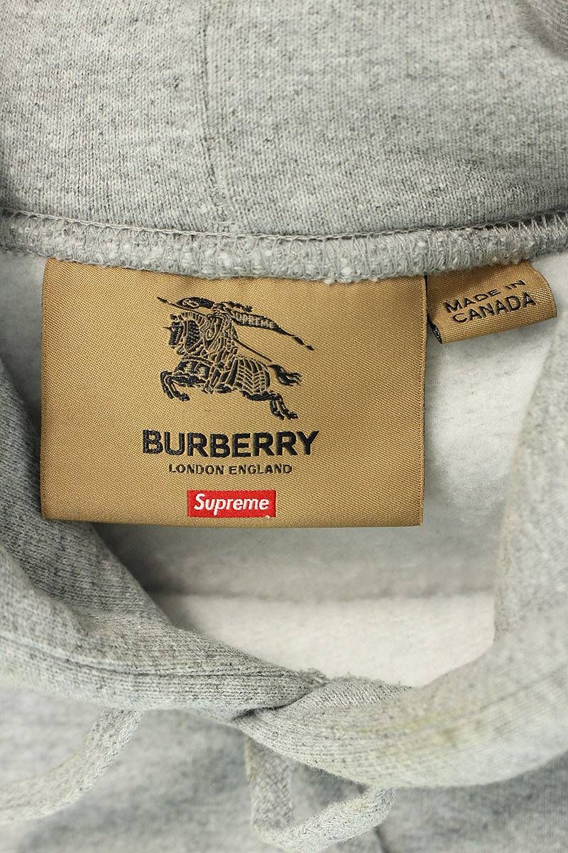 シュプリーム ×バーバリー Burberry 22SS Burberry Box Logo Hooded