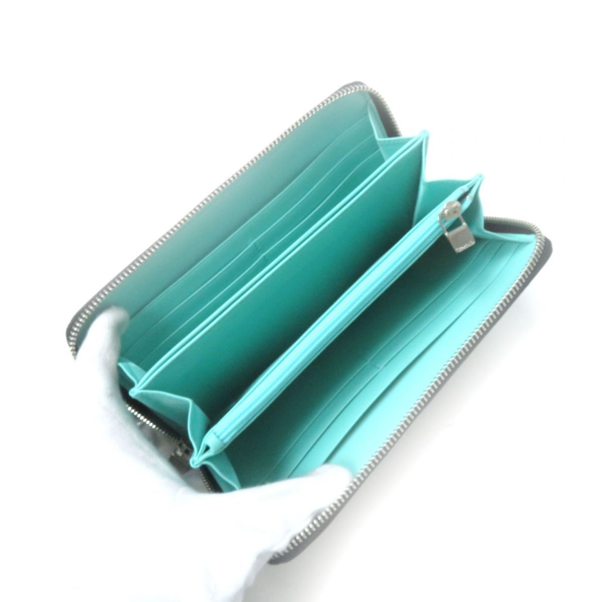 未使用品☆TIFFANY&CO. ティファニー ロゴプレート付 ラウンド 