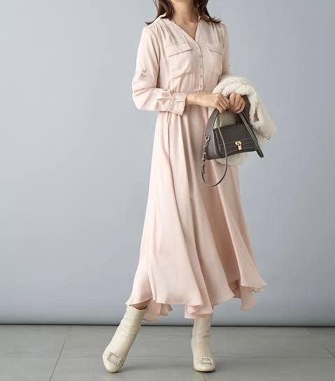 本日限定値下♡新品未使用タグ付♡CELFORD♡橋本環奈さん着用ワンピースピンク 新品未使用タグ付♡橋本環奈着用♡セルフォードボウタイタイト