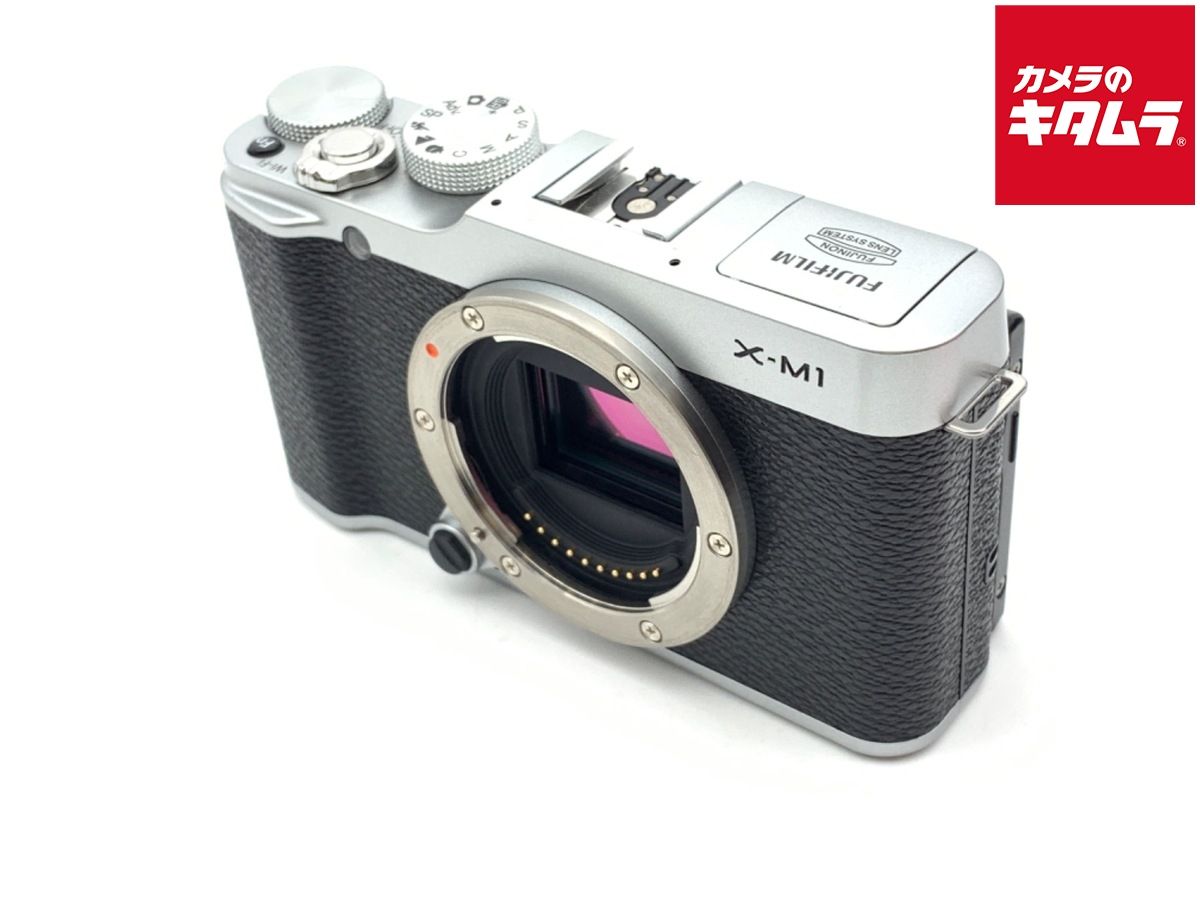 並品 フジフイルム X-M1 ボディ シルバー