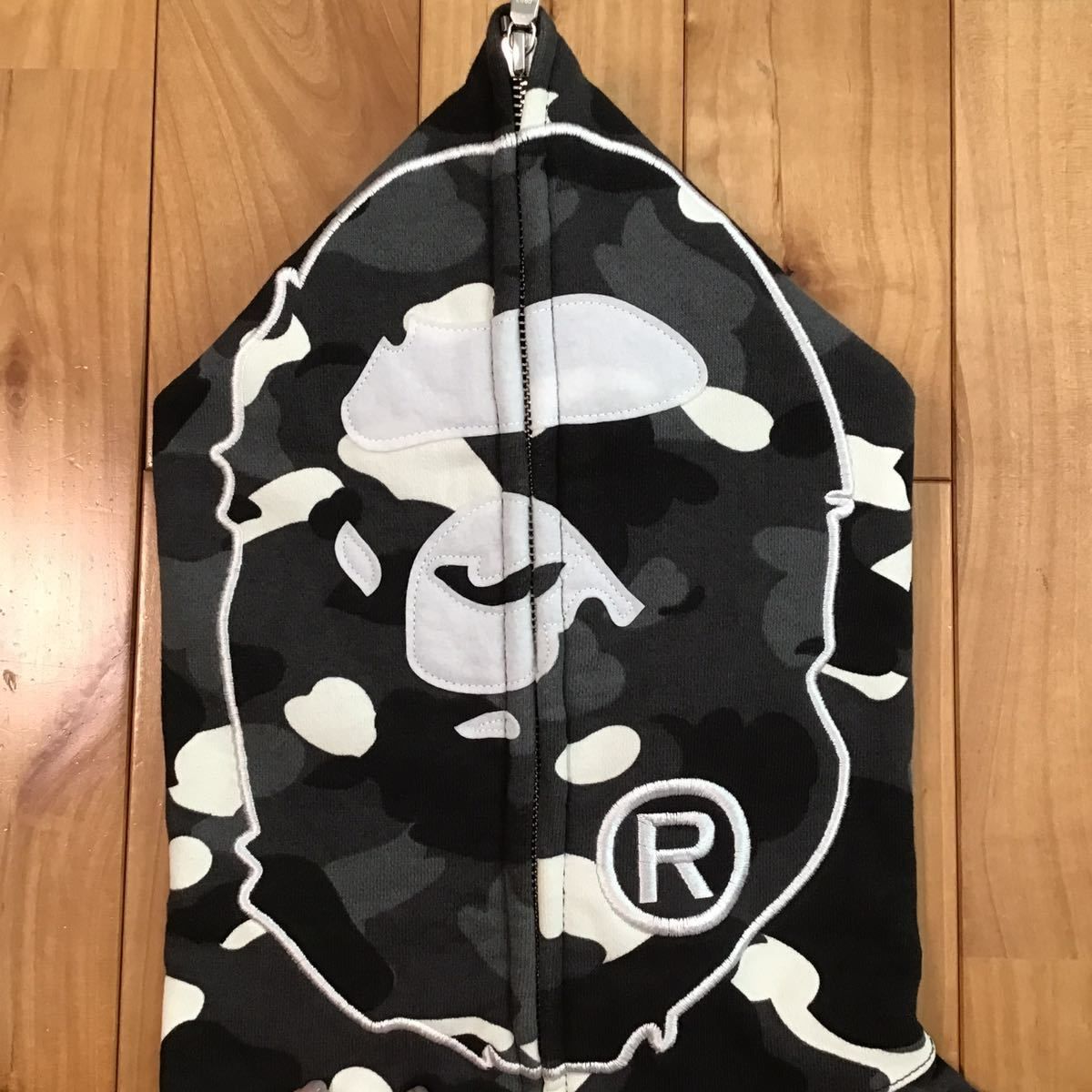 ☆蓄光☆ city camo APE head full zip Hoodie Sサイズ a bathing ape