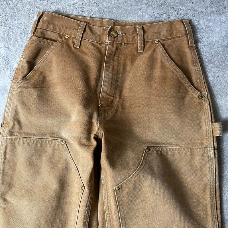 90s USA製 Carhartt ダブルニー ダック ペインター パンツ 29 30 / 90年代 アメリカ製 オールド カーハート ブラウン ワーク  B01 - メルカリ