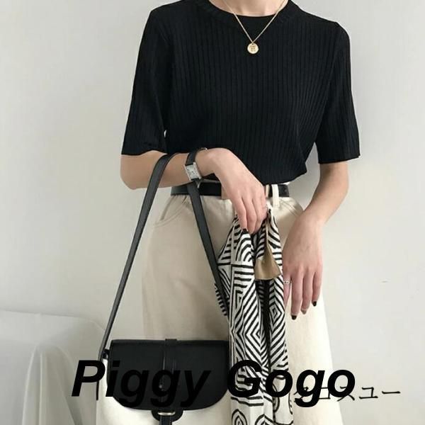 tシャツ 袖デザインニットソー レディース 楽天市場】LUCE Tシャツ 半袖 レディース サマーニット 春夏 秋