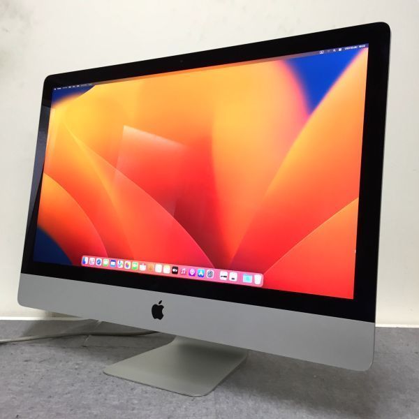 Apple iMac (Retina 5K 27-inch 2017) OS Ventura/Core-i7-4.2GHz  クアッドコア/Mem-64GB/Fusion Drive 3TB/Radeon Pro 580 8GB