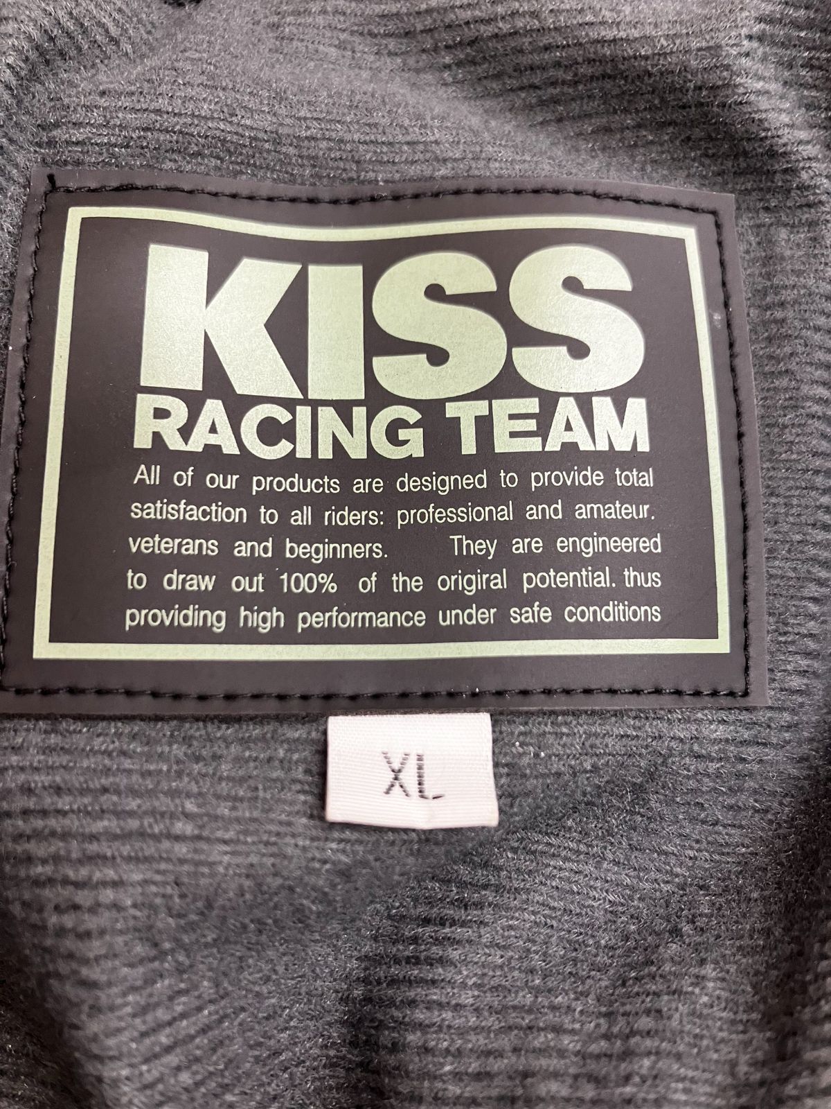 美品】kiss racing 購入 team ジャケットアウター XL 黒 AID KISS