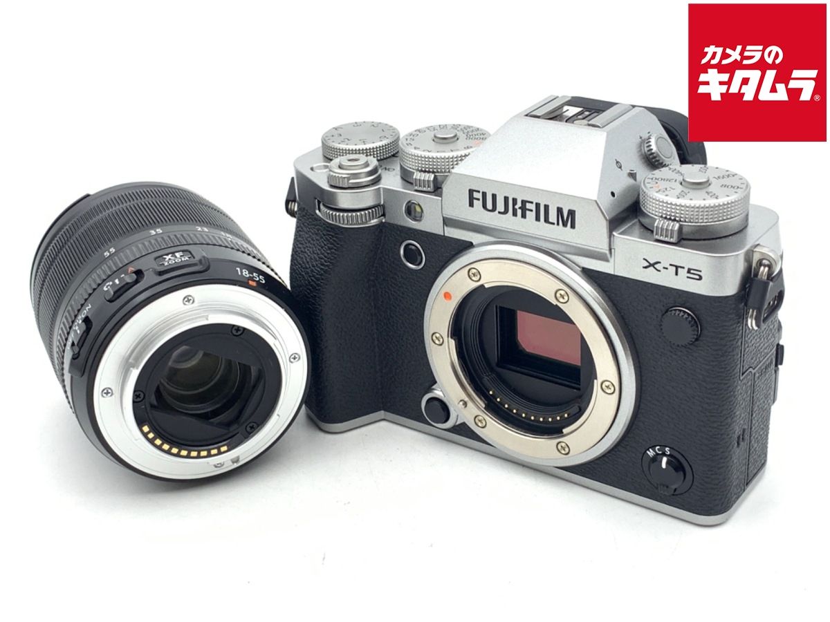 FUJIFILM X-T5 XF18-55mmレンズキット　シルバー 富士フイルム FUJIFILM X-T5 XF18-55mmレンズキット [シルバー] 価格