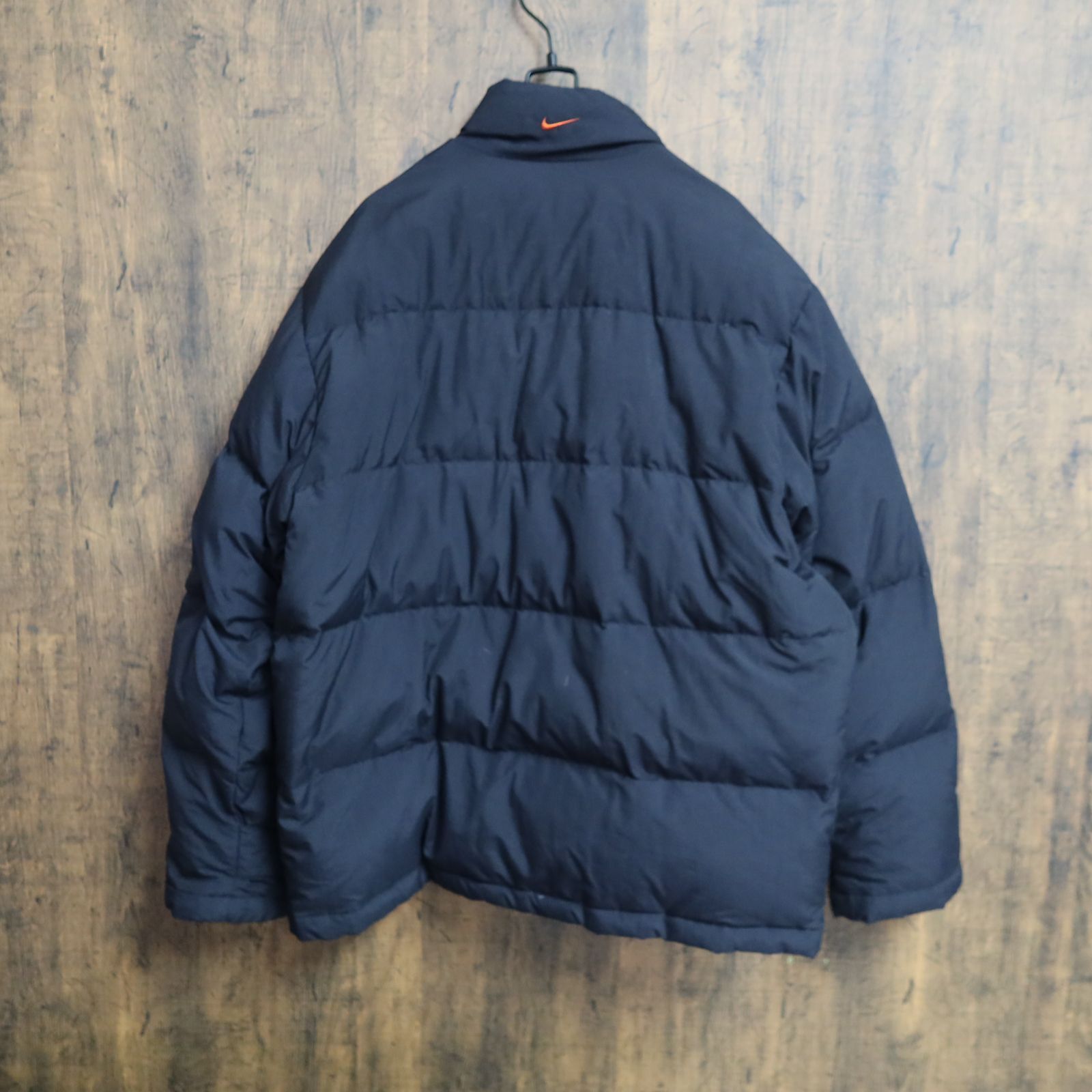90s Vintage US古着☆NIKE ナイキ Down Jacket ダウンジャケット 銀 