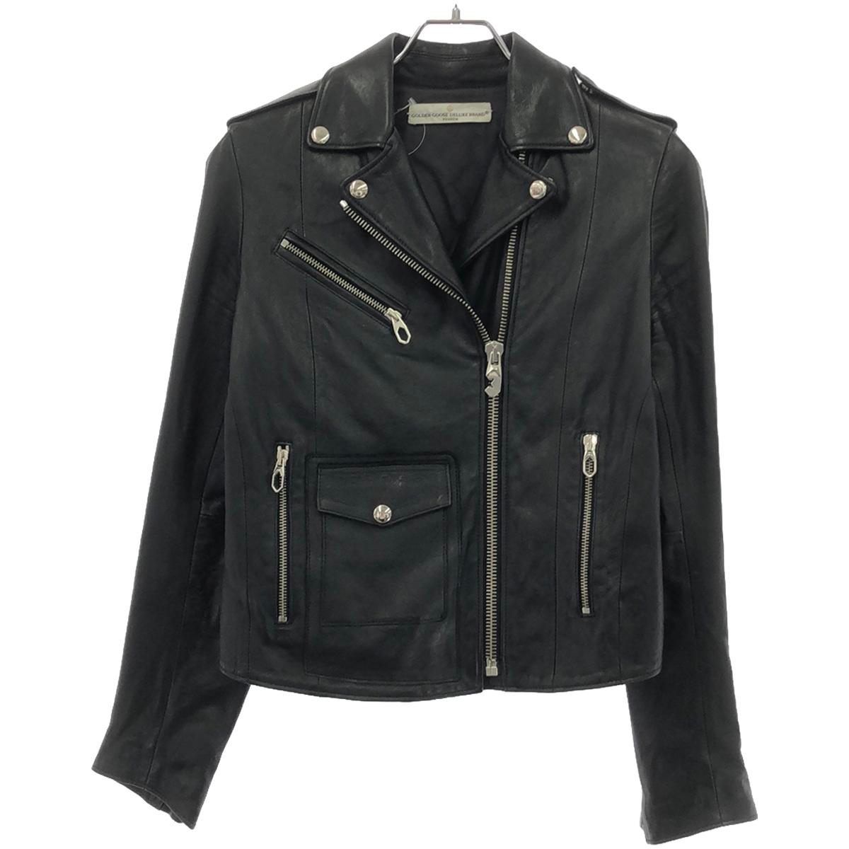 ゴールデングース レザージャケット XS ブラック GOLDEN GOOSE
