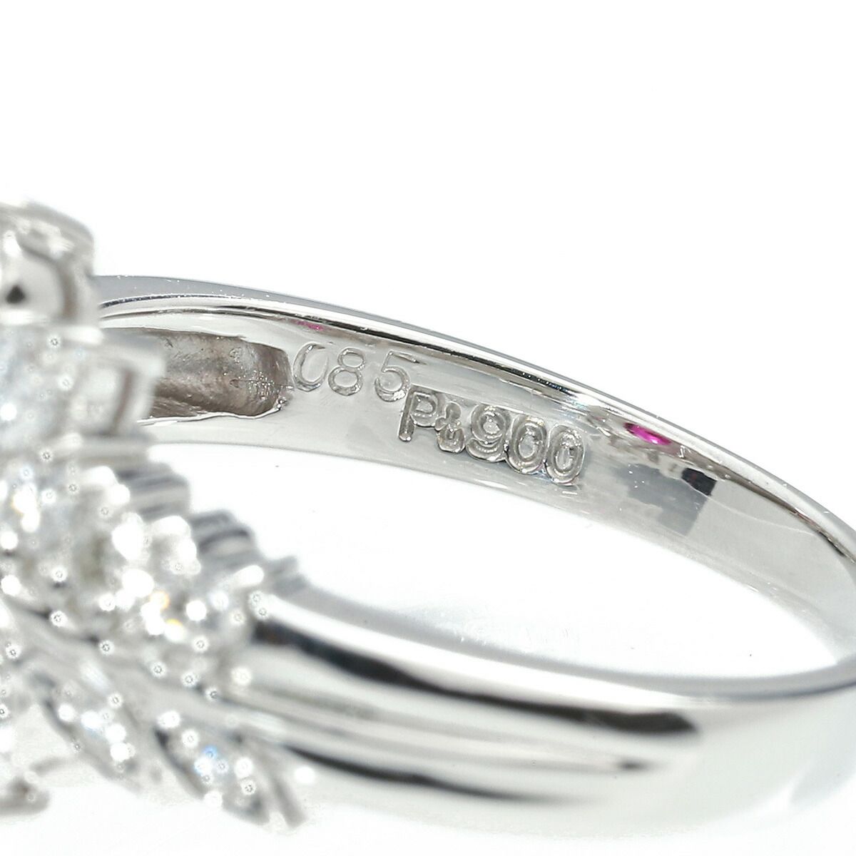 Pt900　高品質ルビーリング　R0.24ct　D0.12ct　サイズ12号 SEIKO セイコー コンビカラーリング 指輪 ルビー 0.24ct