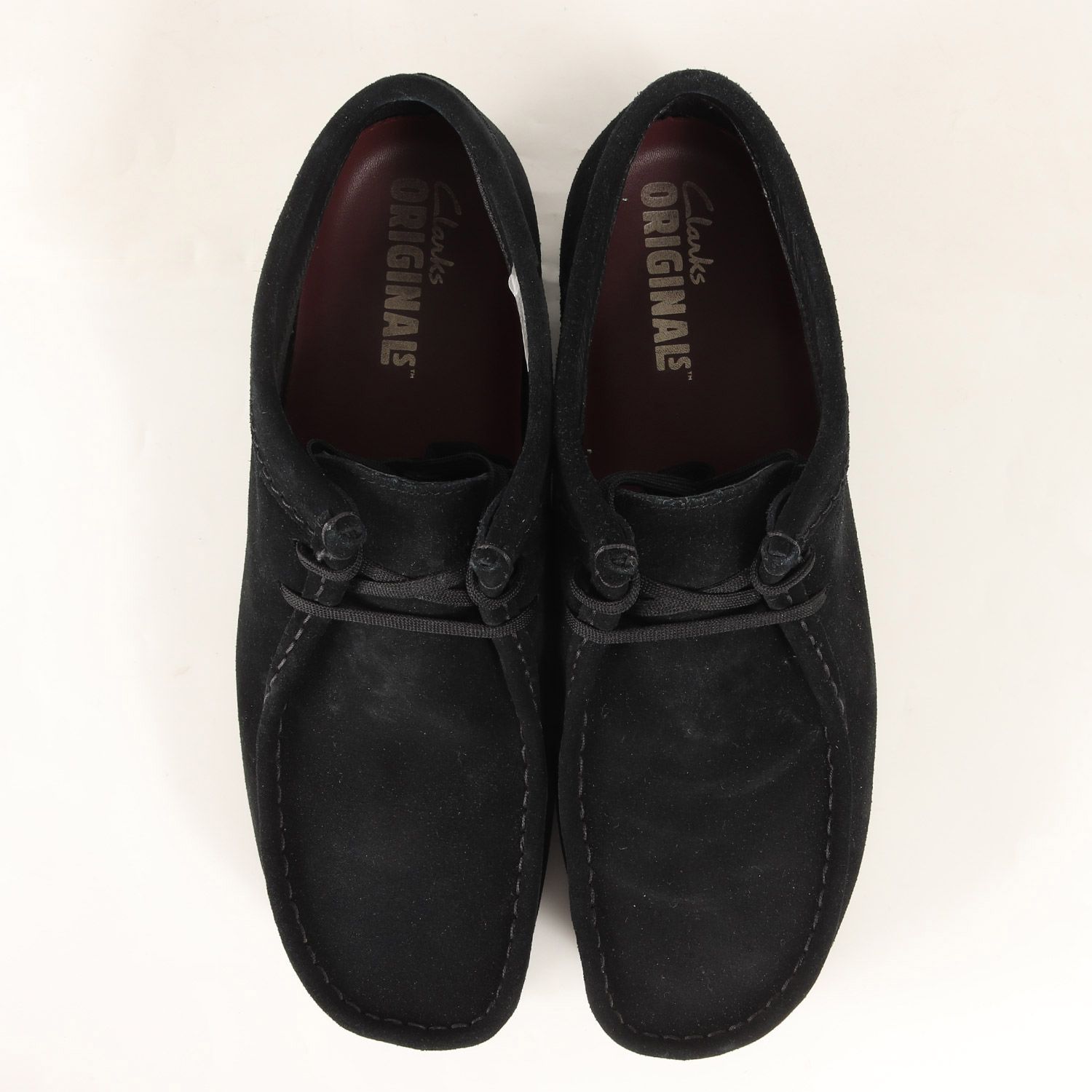 クラークス　ワラビー　UK8.5 クラークス CLARKS ワラビーブーツ UKモデル 黒スエードUK8.5着！