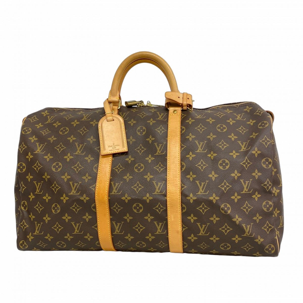 5mb2064 ルイヴィトン ボストンバッグ モノグラム キーポル50 M41426 ブラウン メンズ レディース ユニセックス