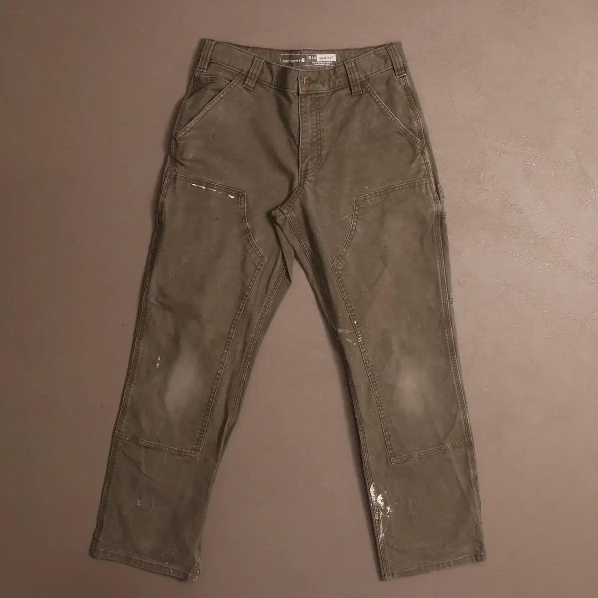 Carhartt カーハート ダブルニー ワークパンツ カーキ A1299