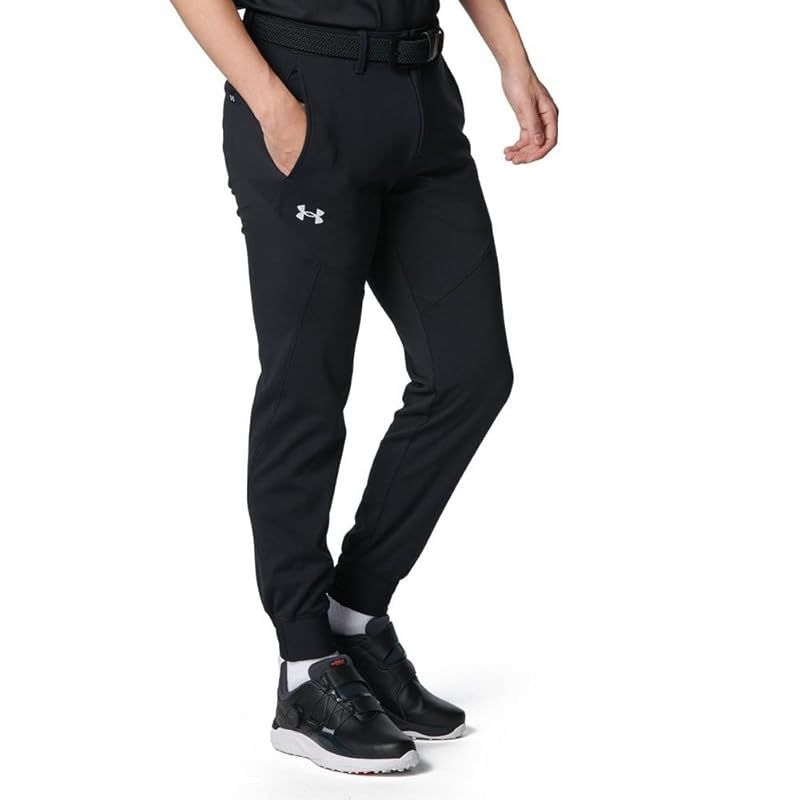 [Under Armour] UA Drive Knit Tapered Pant 6001262 (001)ブラックメタリックシルバーL