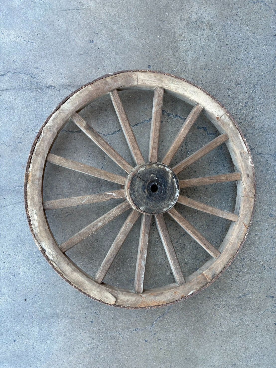 大八車の車輪 ヴィンテージ ガーデンデコレーション