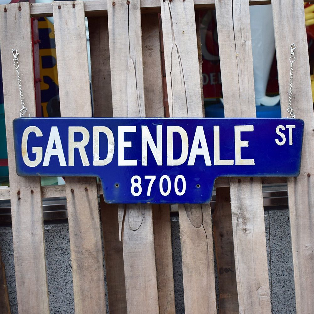 ヴィンテージ 看板 GARDENDALE-ST ストリート サイン アメリカン雑貨 アメ雑 ロードサイン