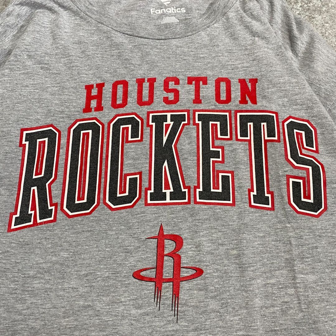 NBA ヒューストン・ロケッツ ロゴプリント ロングスリーブ Tシャツ