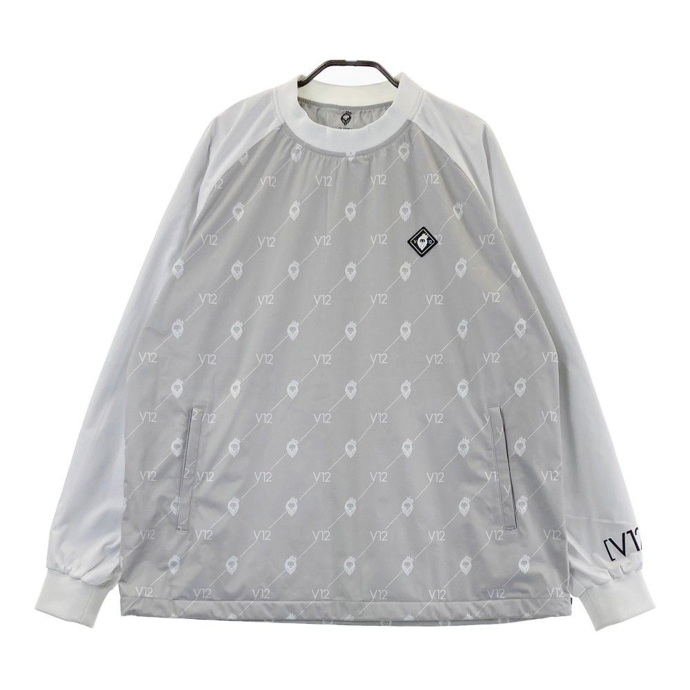 サイズ：L V12 ヴィトゥエルヴ 2024年モデル 蓄熱 ジャケット 総柄 グレー系 [240101413764] ゴルフウェア メンズ ストスト サイズ：L V12 ヴィトゥエルヴ 2024年モデル 蓄熱 ジャケット 総