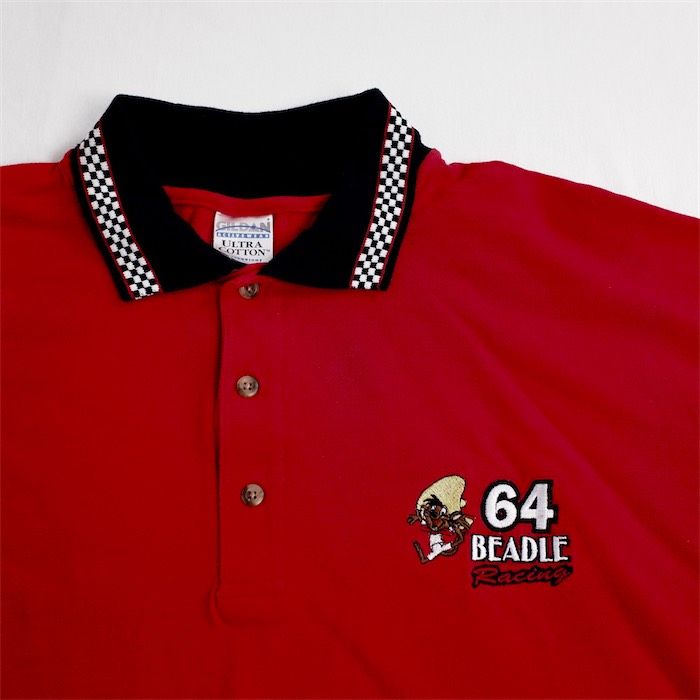 GRANCY 短丈ポロシャツ レッド GRANCY】Ziplayered Wideshort Poloshirt / ジップレイヤード
