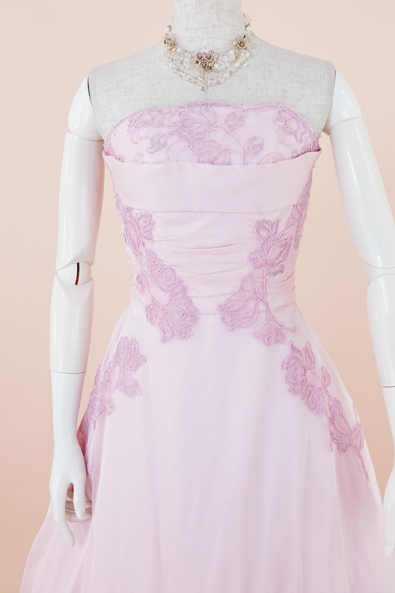 フォーマル衣装》販売 クラレナの ネックレス イヤリング付き ピンク  