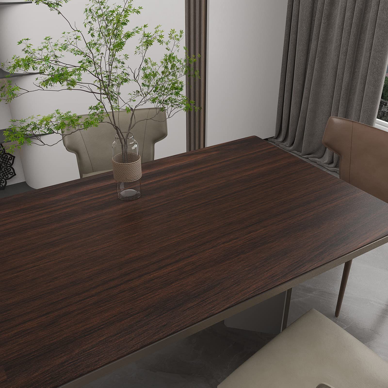 壁紙おしゃれ ウォールナット 壁紙木目 ブラウン シート 防水 防汚 防油 耐熱 剥がせる壁紙 賃貸 壁紙シール ドア に 貼る 壁紙 のり付き リメイクシート キッチン 幅120cm×長さ5m タイル イージー ウォール テープ 玄関 仏間 作業台 B HRDEVELOPMENT_JP