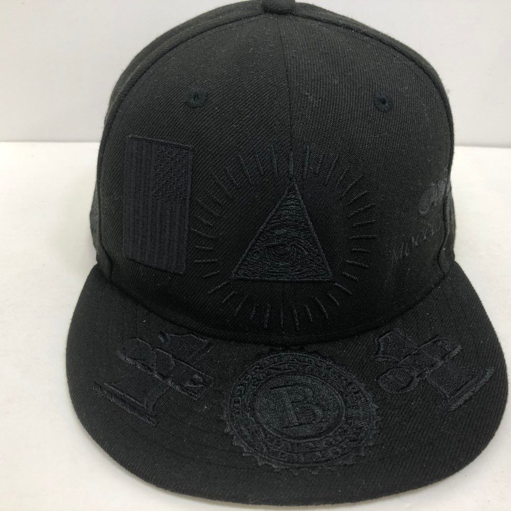 07w0382 NEW ERA ニューエラ フリーメイソン ブラック 黒 7 5/8 59FIFTY キャップ 【中古品】 - メルカリ