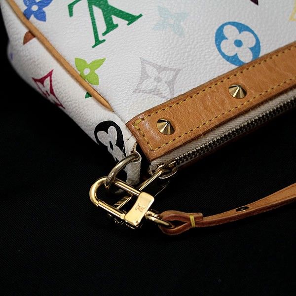 ルイヴィトン Louis Vuitton ポシェットアクセソワール アクセサリーポーチ マルチカラー 白 M92649 【65662】 - メルカリ