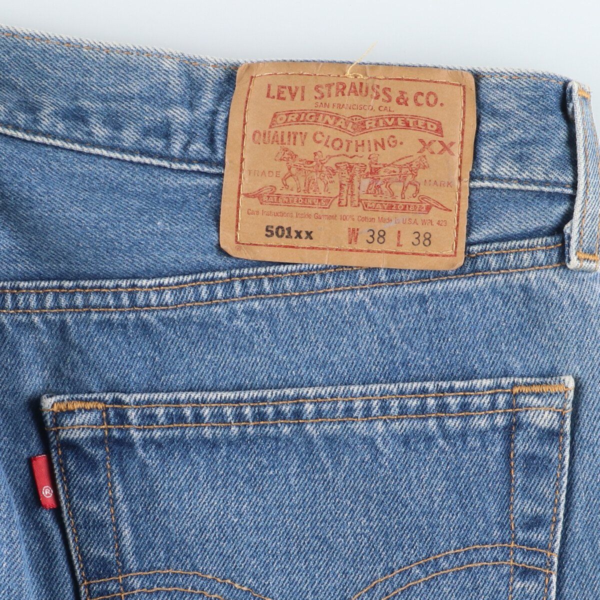 古着 90年代 リーバイス Levi's 1501 0117 ストレートデニムパンツ USA製 メンズw38 ヴィンテージ/eaa406507