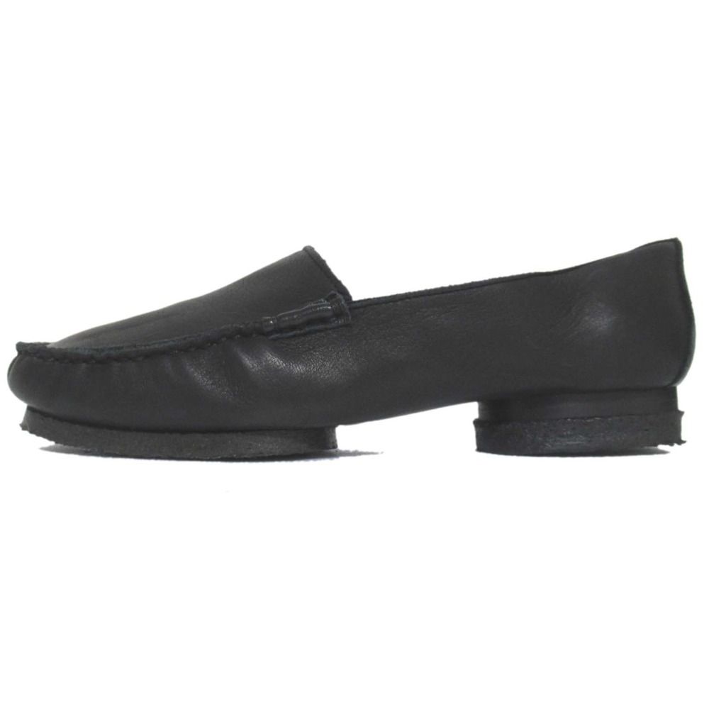 Y s Yohji Yamamoto ワイズ ヨウジヤマモト レザー スクエアトゥ スリッポン ローファー シューズ サイズ4 24 cm ブラック レディース 古着