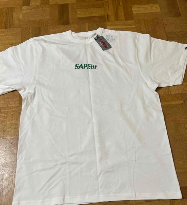 サプール SAPEur 浜田雅功 Tシャツ グリーン　コラボレーション　未開封 新品未使用 サプール SAPEur 浜田雅功 Tシャツ グリーン