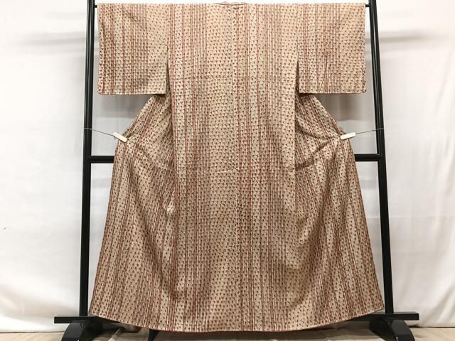 平和屋着物□上質な紬 間道 正絹 逸品 DAAM0030cf 平和屋着物▽