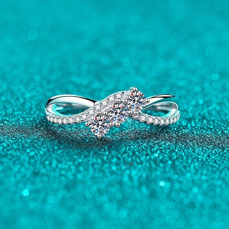 リング 指輪 モアサナイト 0.415ct シルバー925 人工